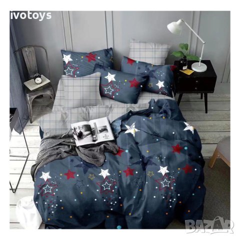 Двулицев спален комплект (размер за приста), 4 части - Модел WS15360, снимка 1