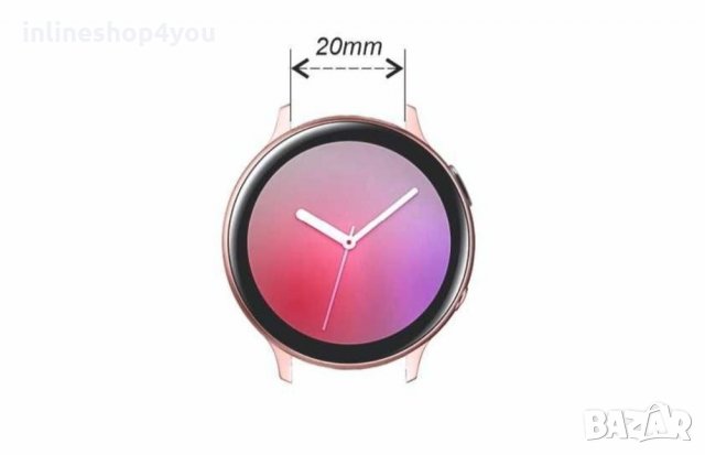 Силиконова Каишка за Huawei Watch GT3 GT2 42мм Samsung Watch 4 Active, снимка 6 - Смарт гривни - 35926086