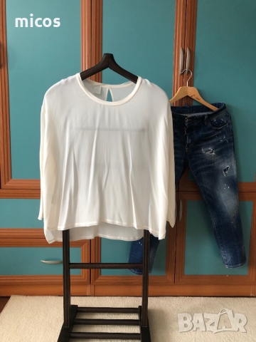 Запазена!80лв до 30.07!Pinko,оригинал,естествена коприна,лежерна,фиерична блуза, снимка 1