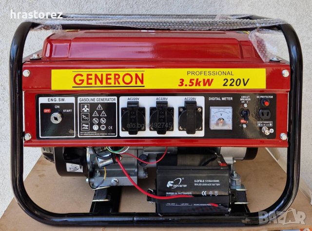 Генератор за ток 3.5 KW - с ел стартер дигитален - 15 модела ГЕНЕРАТОРИ, снимка 3 - Генератори - 27418802