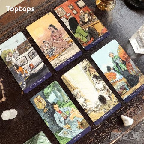 78 съвременни таро карти: Urban Tarot & Pagan Tarot & Spacious Tarot, снимка 11 - Други игри - 33814085