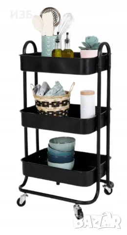 Многофункционална кух. Количка, снимка 3 - Етажерки - 50116573