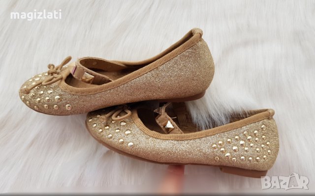 Детски обувки - Балеринки №24 цвят злато , снимка 5 - Детски обувки - 34769524