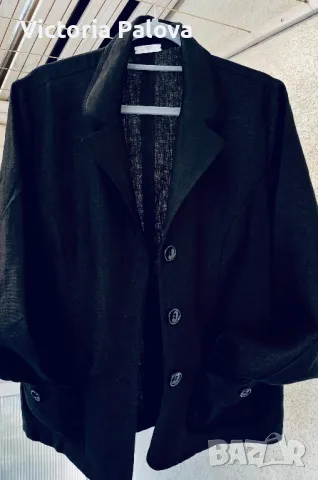 Прекрасно дизайнерско  яке-сако от груб лен LUI E LEY