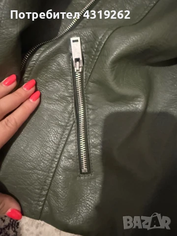 Дамско кожено яке H&M, снимка 3 - Якета - 50971703