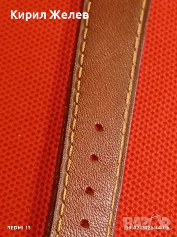 Елегантен дамски часовник с кожена каишка перфектно състояние 31094, снимка 7 - Дамски - 53483982