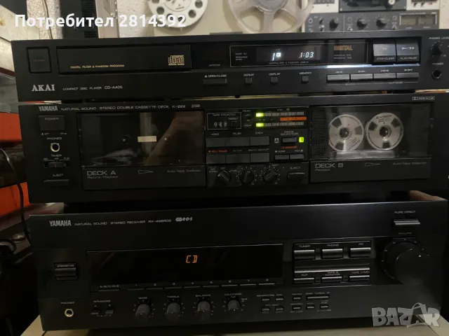 СД-плейър AKAI CD-A405 и двукасетен Дек YAMAHA K-222, снимка 5 - Декове - 50035615