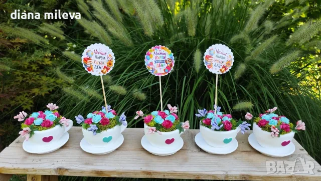 Сладурски чашки за 15ти Септември!!!, снимка 6 - Декорация за дома - 55774780