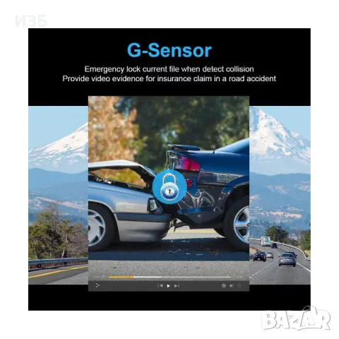 Автомобилна Blackbox DVR камера, Full HD 1080, G-сензор, 3 инча екран, ъгъл 170 градуса, снимка 6 - Камери - 48841589