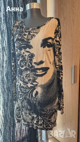 рокля desigual с дълъг ръкав размер L, снимка 5 - Рокли - 50206662