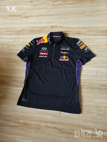 Оригинална мъжка тениска с яка Pepe Jeans x Red Bull Racing F1 Team, снимка 2 - Тениски - 53870638