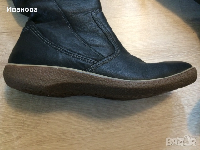 Почти нови,черни  ботуши Ессо.Естественна кожа., снимка 4 - Дамски ботуши - 53642330