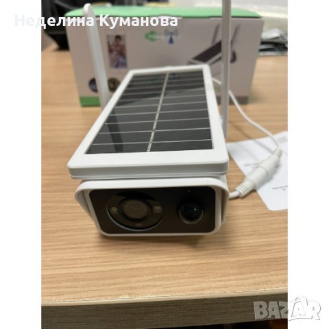 🧨 2104 - 4LED КУПОЛНА КАМЕРА СЪС СОЛАРЕН ПАНЕЛ, снимка 4 - IP камери - 41187183