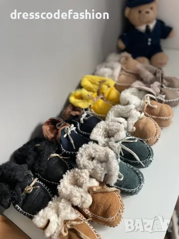 Сладурски бебешки буйки от естествена кожа, снимка 2 - Детски пантофи - 48039709