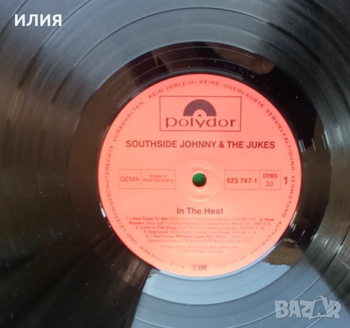 Southside Johnny & The Jukes – 1984 - In The Heat(Polydor – 823 747-1)(Rock & Roll), снимка 4 - Грамофонни плочи - 44822959