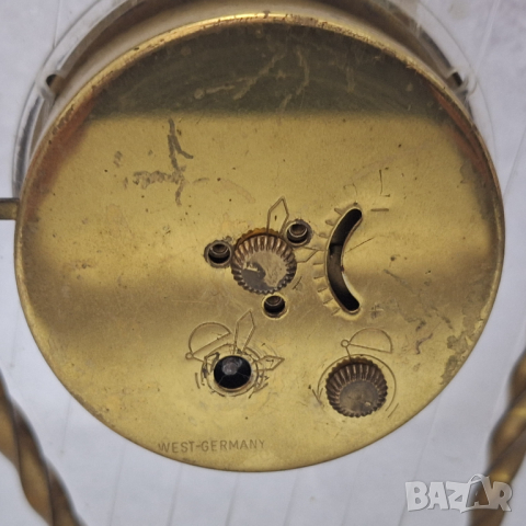 Рядък! Настолен механичен Часовник "BLESSING", WEST GERMANY, снимка 5 - Антикварни и старинни предмети - 44709007