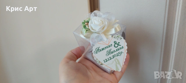 Лебеди подарък за сватба, снимка 3 - Декорация - 53348173