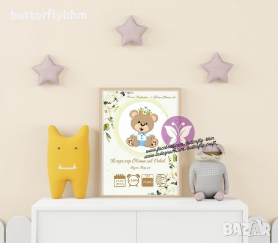 Бебешка визитка/ визитка за бебе , снимка 4 - Други - 39134126