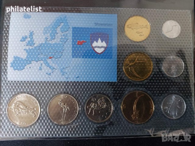 Словения - Комплектен сет от 9 монети , UNC, снимка 2 - Нумизматика и бонистика - 42493464