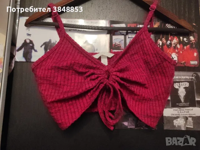 Розов кроп топ H&M, снимка 1