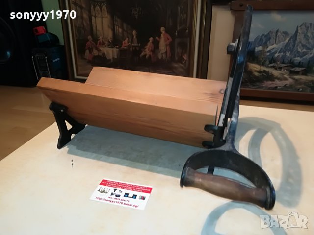 гилотина-профи нож със стоика-внос германия 2308210918, снимка 2 - Антикварни и старинни предмети - 33893146