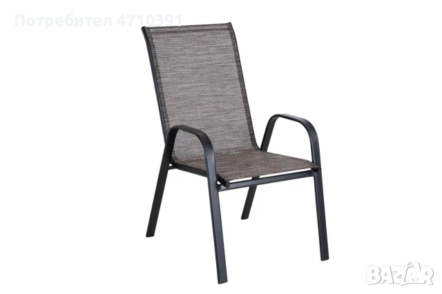 Градински стол метална конструкция и текстил