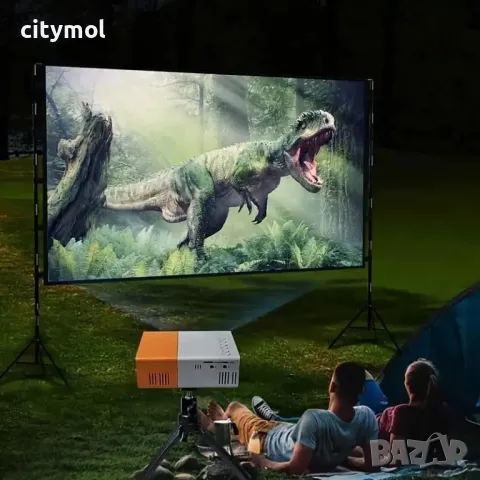 Мини проектор 1080p,съвместим със смартфон/ таблет/ лаптоп/ PS3/ PS4/ TV Stick, снимка 9 - Плейъри, домашно кино, прожектори - 34108571