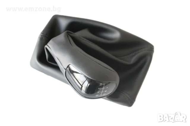Кожена Топка за скоростен лост с кожен маншон и рамка за Мерцедес MERCEDES E класа W211 S211 6 ск., снимка 4 - Аксесоари и консумативи - 50342353