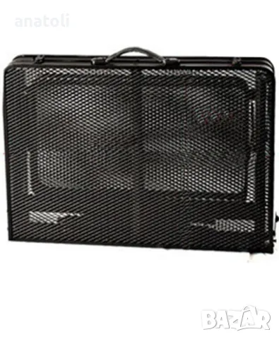 Метална сгъваема маса за градина или туризъм, 90x60x66 см, регулируема черна чисто нова от Германия , снимка 12 - Маси - 49660299