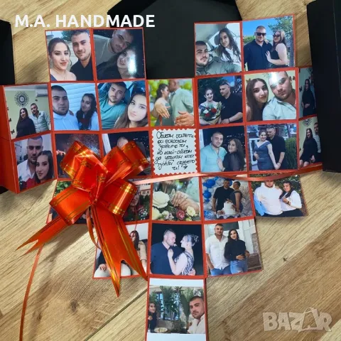 Кутия със снимки сърце, перфектен подарък за Коледа, снимка 4 - Коледни подаръци - 49226059