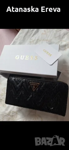 Черно Портмоне Guess , снимка 3 - Портфейли, портмонета - 56087531