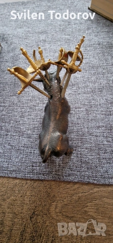 Бронзова статуетка, снимка 3 - Статуетки - 53662944