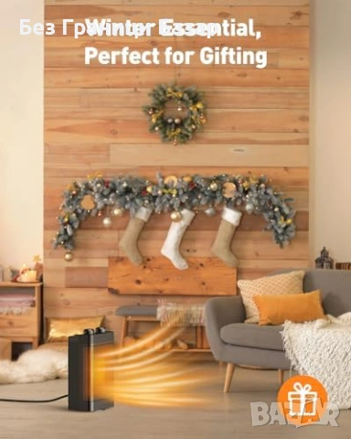 Нова Електрическа печка PTC с таймер и защита Духалка Отоплител дом стая, снимка 9 - Отоплителни печки - 53835538