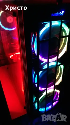 Компютърна кутия Makki 8872 RGB 4x120mm+Controller+Trust GXT 762 Red 120mm+GELID Red Led-Flex Stripe, снимка 7 - Захранвания и кутии - 55756036