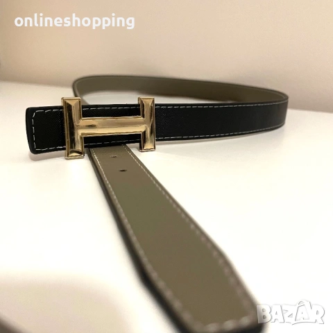 **НОВИ** стилни ДВУЛИЦЕВИ колани Hermes, опаковани в подаръчна кутия, снимка 7 - Колани - 53115538