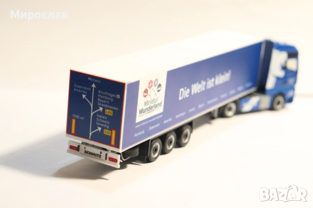 HERPA H0 1/87 MAN КАМИОН МОДЕЛ ТИР КОЛИЧКА, снимка 8 - Колекции - 52996981