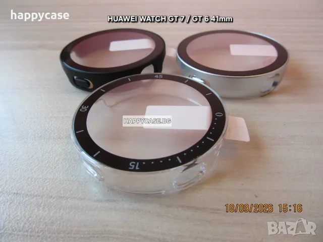 Huawei Watch GT6 46 41mm / GT6 Pro 46mm / 360° Твърд удароустойчив кейс с протектор, снимка 18 - Смарт часовници - 52044318