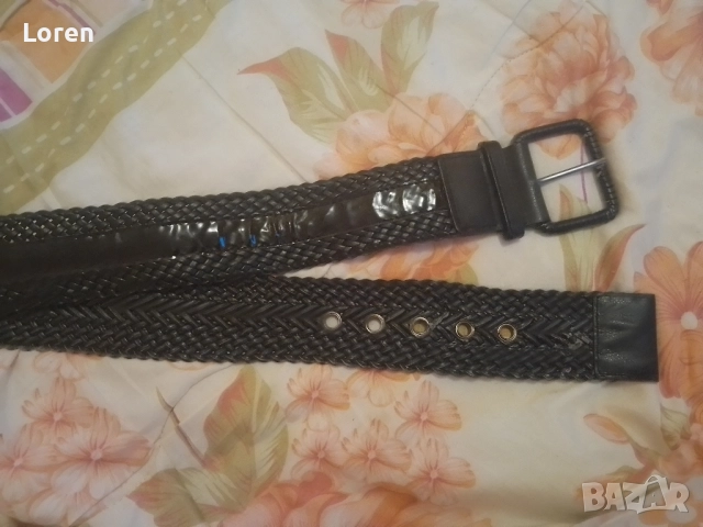 Подарявам!Колан черен еко кожа лак, снимка 8 - Колани - 52648531