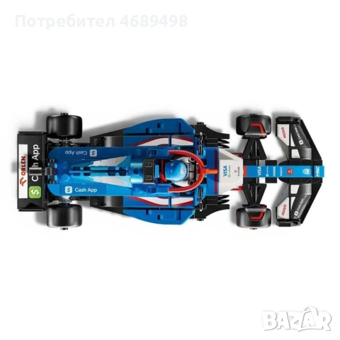 LEGO Speed Champions F1 Racing Car Visa Cash – Formula 1 болид конструктор – официален F1 модел, снимка 3 - Конструктори - 53169774