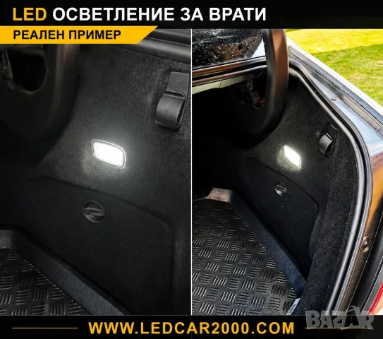 LED плафони за врати – 6000K бяла светлина | Plug & Play | CANBUS, снимка 9 - Аксесоари и консумативи - 55889064