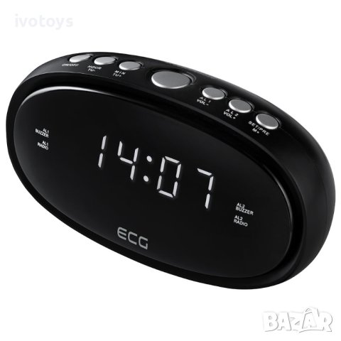 Радио ECG RB 010 Black, Цифров часовник/аларма, Черен, снимка 1