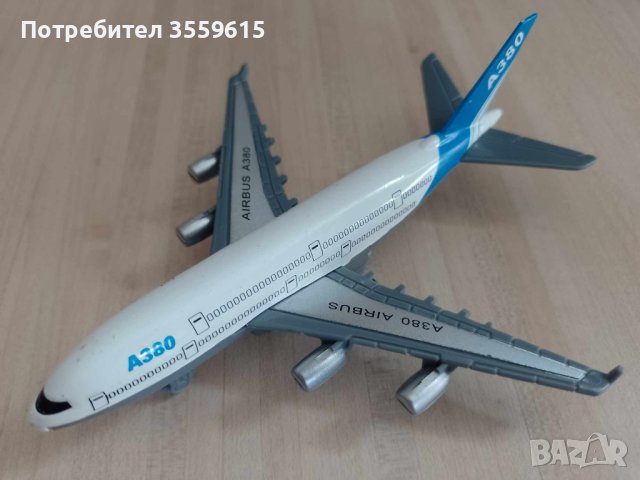 реалистичен модел на самолет А 380, снимка 3 - Колекции - 41862224