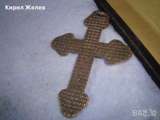 ВИНТИДЖ СРЕБРИСТ НАГРЪДЕН СТАР АРТ КРЪСТ 17581, снимка 4 - Колиета, медальони, синджири - 36331375