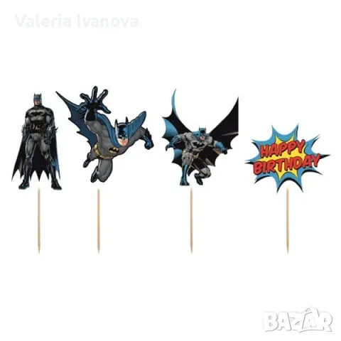 Комплект топери Батман, 8 броя 10007