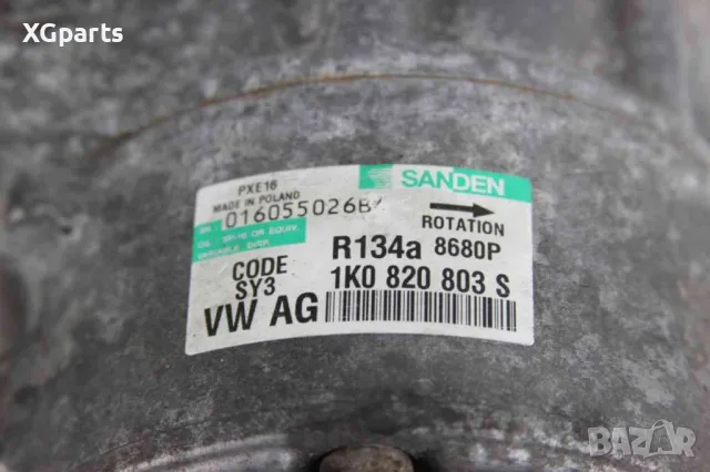 Компресор климатик за Volkswagen Touran I 2.0TDI 140 к.с. (2003-2010) 1K0820803S, снимка 4 - Части - 50397194