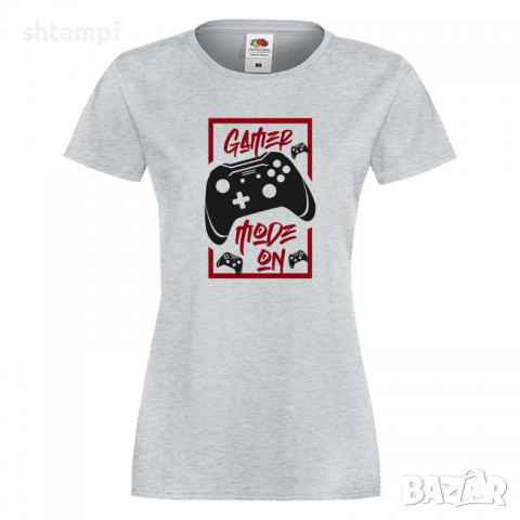 Дамска тениска Gamer Mode On, снимка 4 - Тениски - 36191166