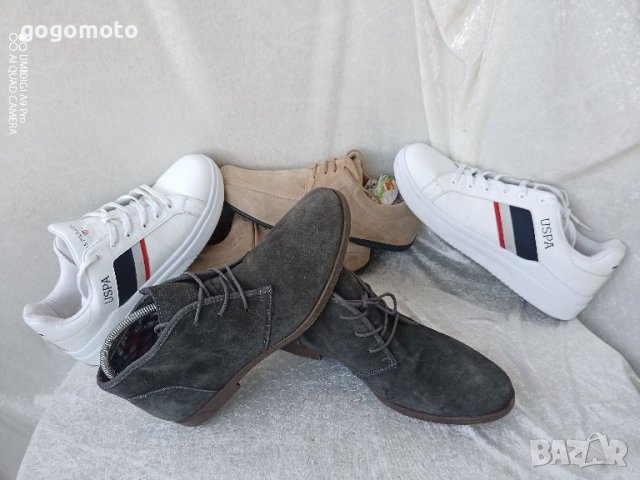 Кецове Като нови мъжки бели, спортни обувки U.S. Polo Assn®, снимка 10 - Кецове - 44450796