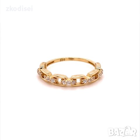 Златен дамски пръстен 2,40гр. размер:57 14кр. проба:585 модел:20116-6