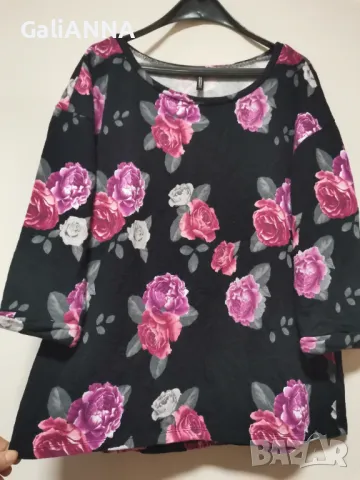 СТРАХОТНА БЛУЗА С РОЗИ 2XL