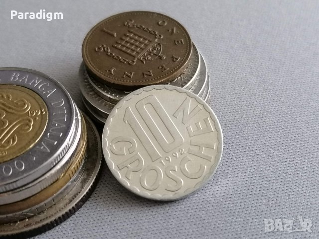 Mонета - Австрия - 10 гроша | 1992г.